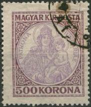 500 Korona lila / ibolya. Patrona Hungariae