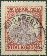 3000 Korona krmin / ibolya. Patrona Hungariae