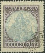 10000 Korona szrksibolya / halvnykk. Patrona Hungariae